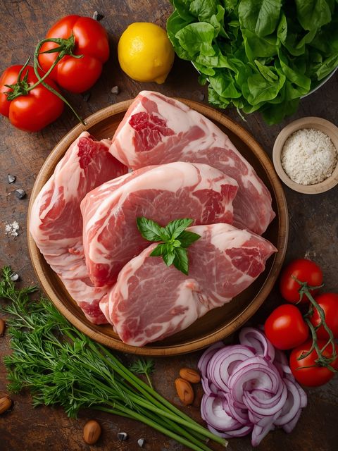Pork, tender, raw