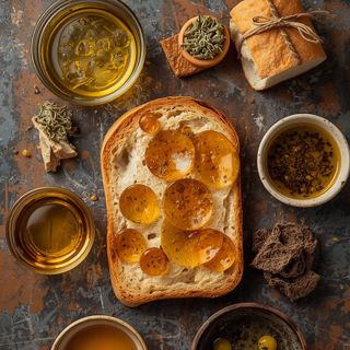 Toastbrot mit Pflanzenölen