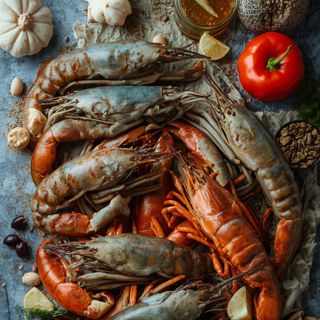 Crustaceans, raw