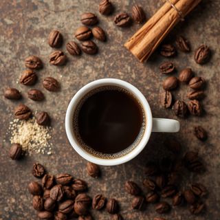 Milchkaffee dunkel, ungezuckert