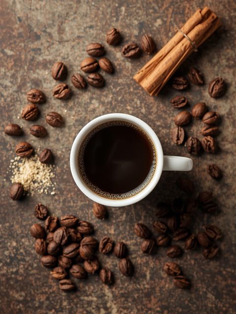 Milchkaffee dunkel, ungezuckert