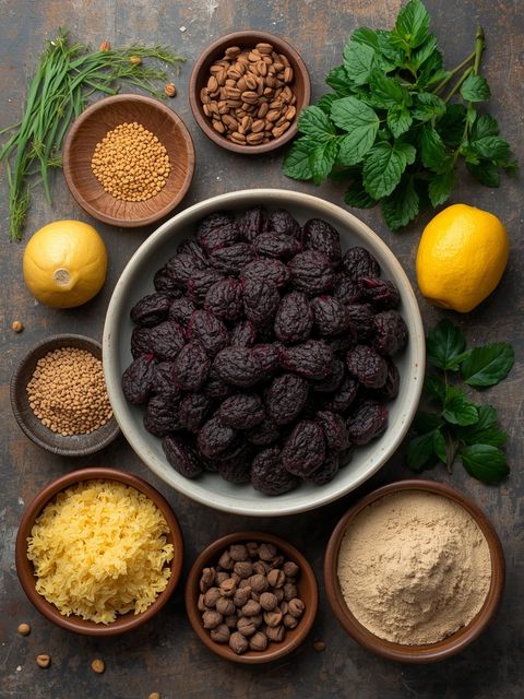 Polenta nera (aus Maisgrieß und Buchweizenmehl), gekocht