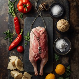 Schwein, Eckstück, gebraten (ohne Zusatz von Fett und Salz)