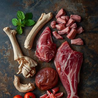 Bark, calf, vertebral, winged, raw