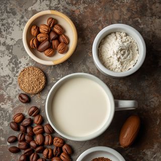 Milchkaffee hell, ungezuckert