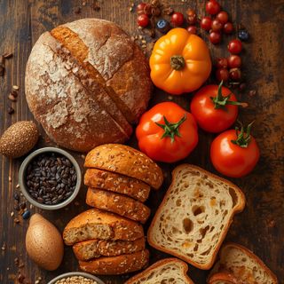Toast bread, dark or multigrain
