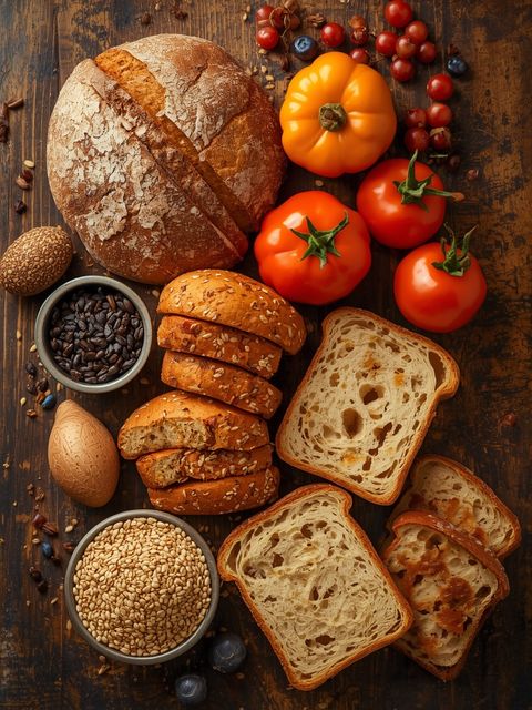 Toast bread, dark or multigrain