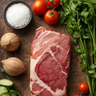 Schwein, Filet, gebraten (ohne Zusatz von Fett und Salz)