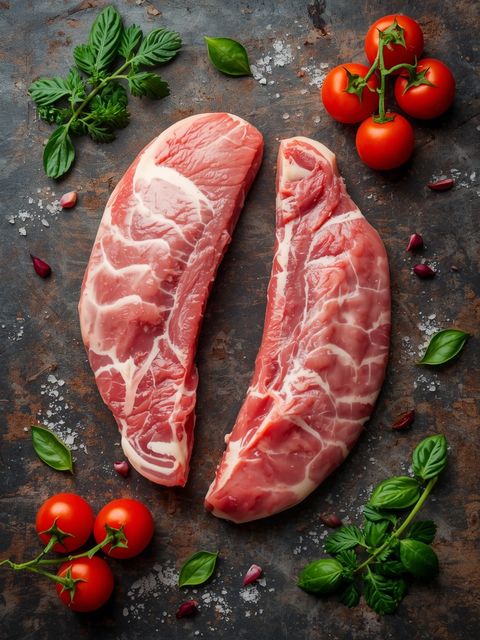 Pork, Filet, Fried (Without Added Fat and Salt)