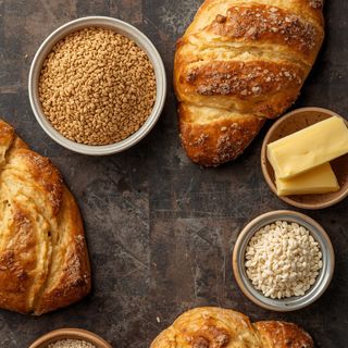 Teig, Vollkorn (mit Butter), ungebacken