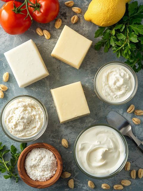 Dairy products, prepared (with cream, no added sugar)