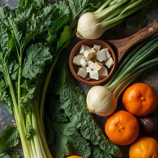 Leaf vegetables (excluding salads), boiled (without addition of salt and fat)