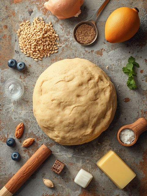 Cake dough, whole grain (with vegetable fat), unbaked