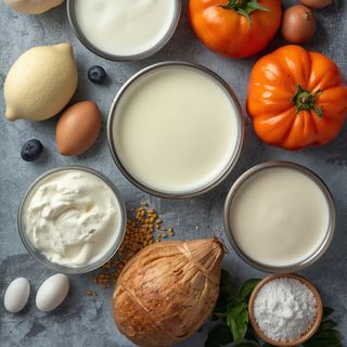 Milchprodukte, zubereitet (mit Vollmilch, ohne Zuckerzusatz)