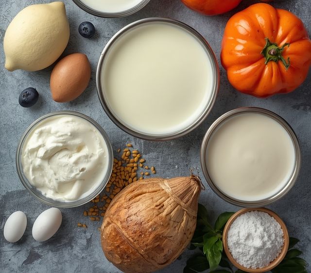 Dairy products, prepared (with whole milk, no added sugar)
