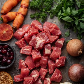 Calf, chopped, raw 2