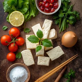 Tofu, Smoked (Prepared with Calcium Salt)