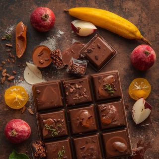 Milk chocolate with alcohol filling