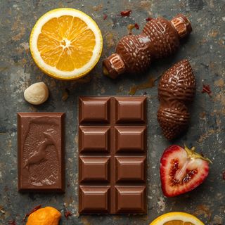 Milk chocolate with alcohol filling