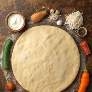 Mürbeteig (mit pflanzlichem Fett), süß, ungebacken