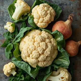 Cauliflower, steamed (no added salt)