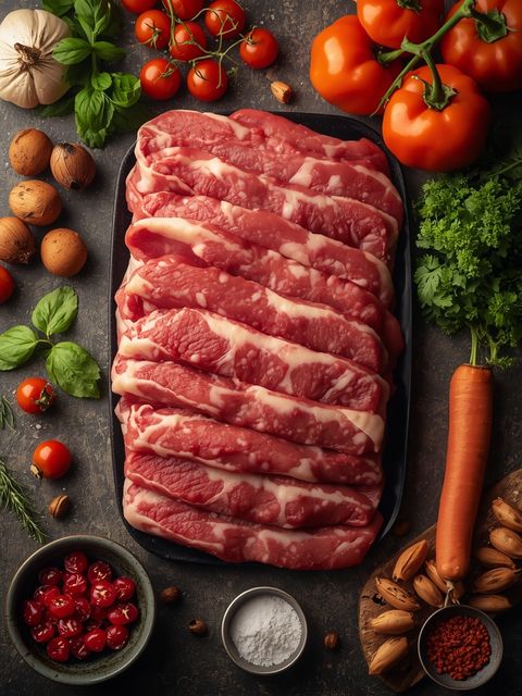 Kalbfleisch, geschnetzelt, gebraten (ohne Zusatz von Fett und Salz)