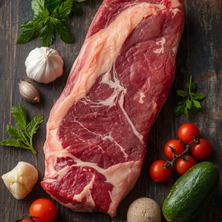 Schwein, Hals, Steak, gebraten (ohne Zusatz von Fett und Salz)