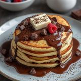 Fluffy Pancakes with Chocolate