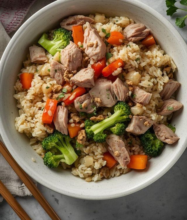 Rice with Pork and Vegetables