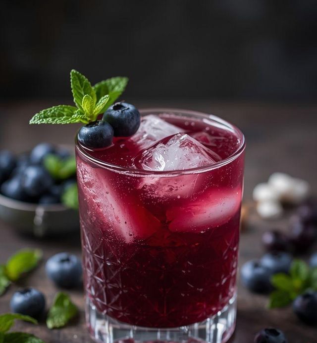 Blaubeer-Cocktail (laktosefreie Version)