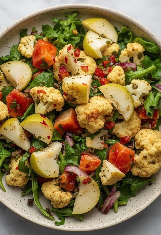 Cauliflower Salad with Pears