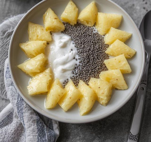 Chia Pudding with Pineapple