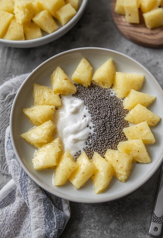 Chia Pudding with Pineapple