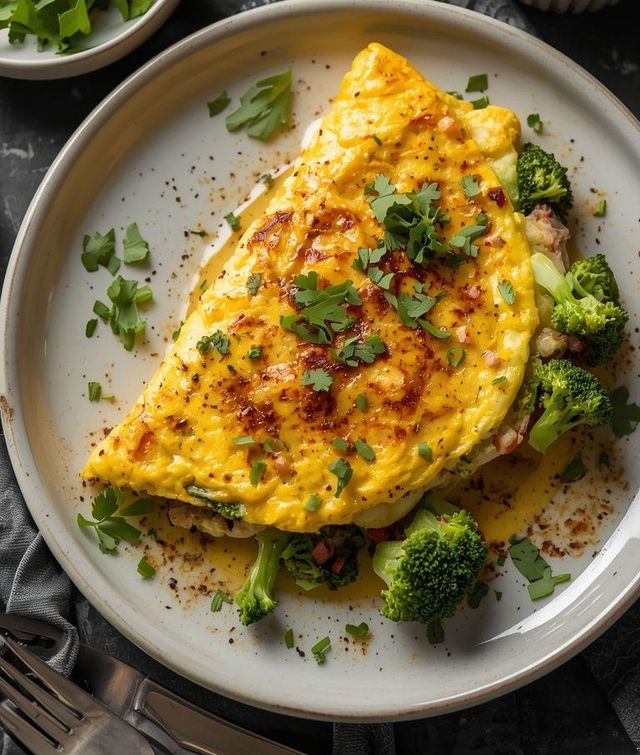 Omelette with Broccoli