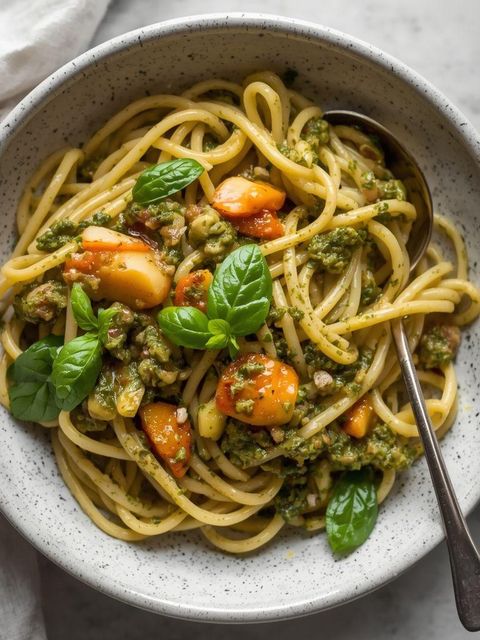 Makaron z pesto (bezglutenowy)