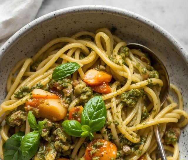 Nudeln mit Pesto (glutenfrei)