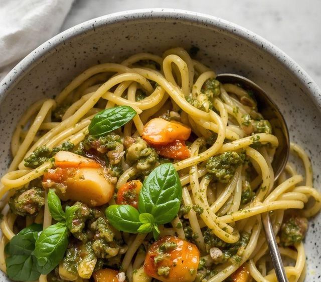 Nudeln mit Pesto (glutenfrei)