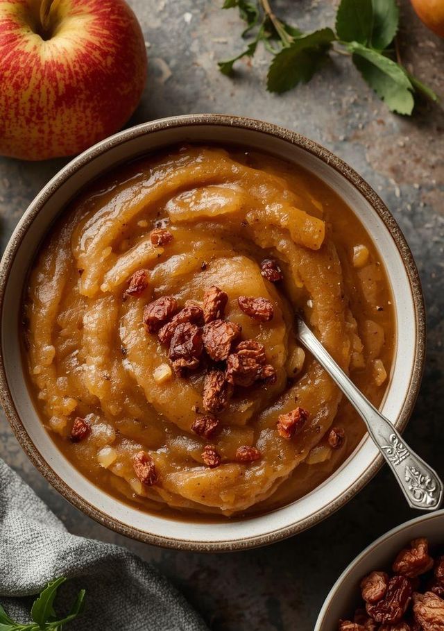 Apple-Pear Sauce with Dried Goji Berries