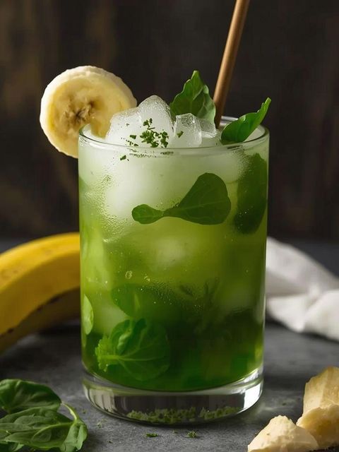 Koktajl z bananem i szpinakiem