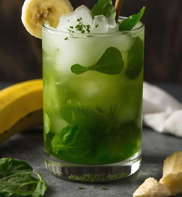 Koktajl z bananem i szpinakiem