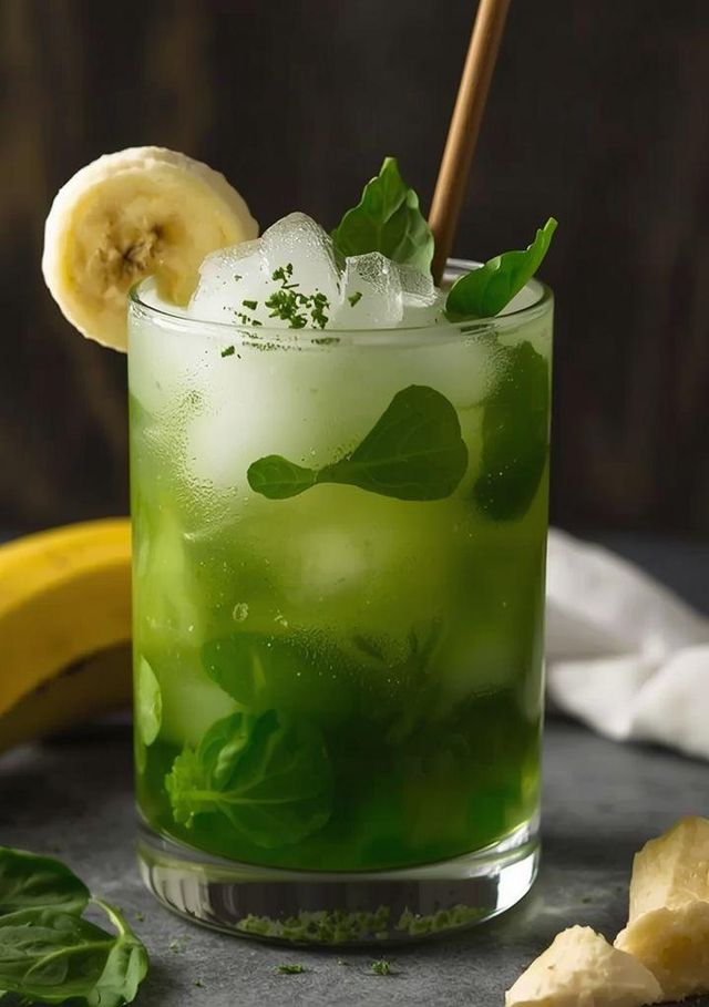 Banana and Spinach Cocktail