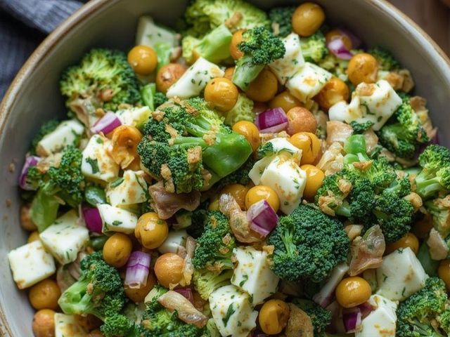Brokkolisalat mit Ei