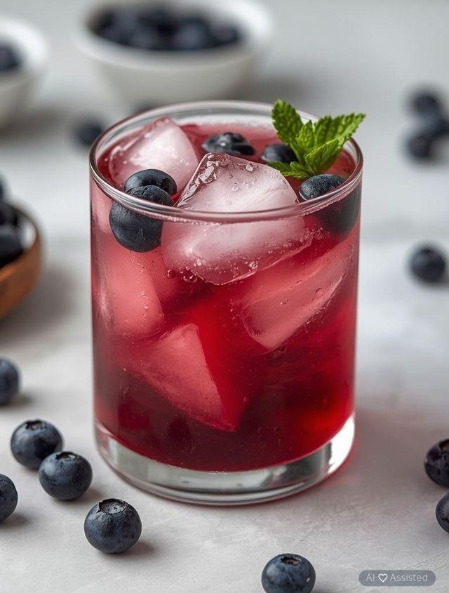 Blaubeer-Cocktail