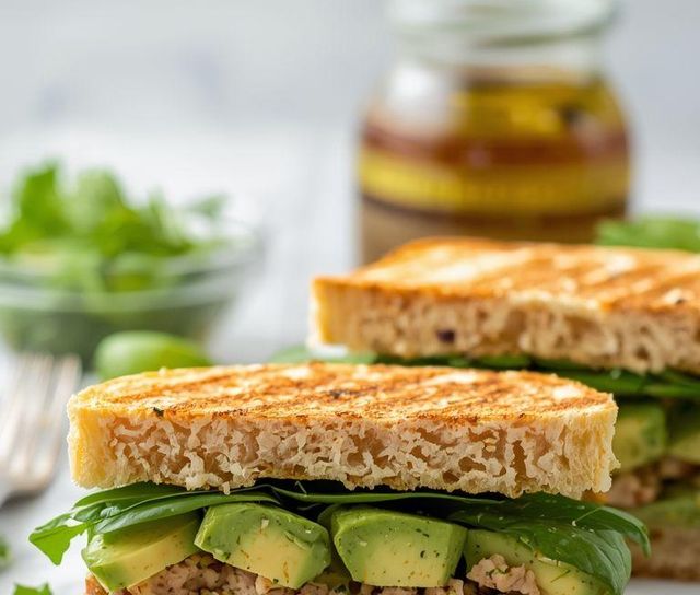 Light Avocado and Tuna Paste Sandwiches