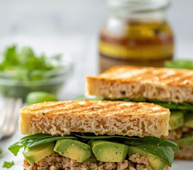 Leichte Avocado- und Thunfischpasteten-Brötchen