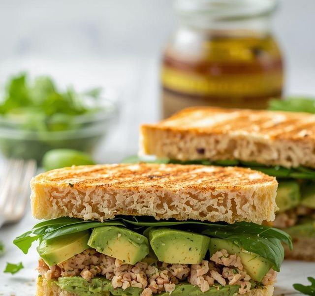Leichte Avocado- und Thunfischpasteten-Brötchen