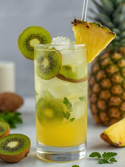 Koktajl z kiwi i ananasa