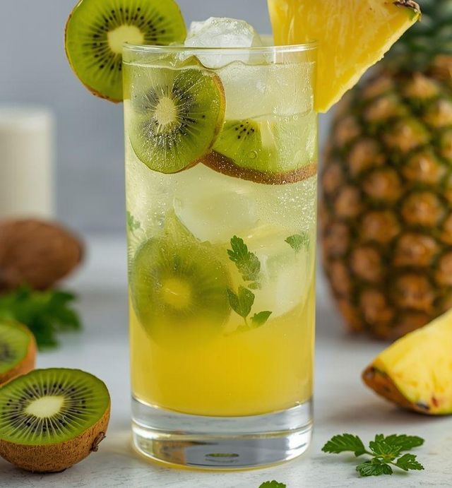Koktajl z kiwi i ananasa