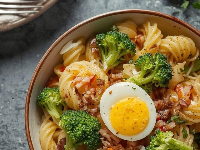 Pasta Salad with Broccoli and Egg