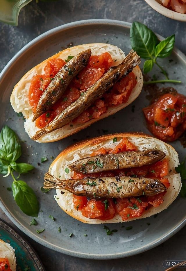 Kanapki z pastą sardynkowo-pomidorową (lżejsza wersja)